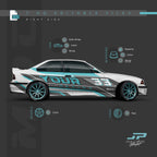 BMW E36 M3 1997 Wrap Mockup