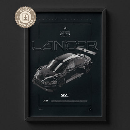 Mitsubishi Lancer Evolution FE GT3 2018 Digital Poster