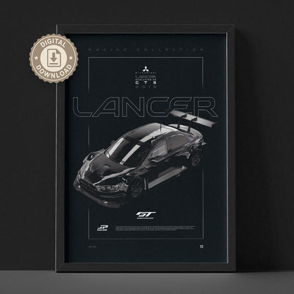 Mitsubishi Lancer Evolution FE GT3 2018 Digital Poster