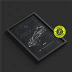 Acura ARX 06 2023 framed poster print in a styled interior