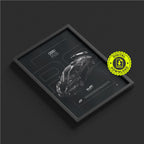 Audi R8 LMS GT2 2024 framed poster print in a styled interior