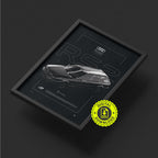 Audi RS2 Avant 1994 framed poster print, digital download