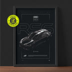 Audi RS6-R Avant 2021 framed poster print wall display