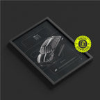 Audi S1 2015 framed poster print in a styled interior
