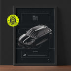 Audi S1 2015 framed poster print wall display