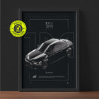 BMW 1M 2011 framed poster print wall display