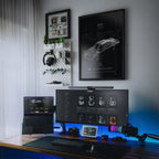 Buick GSX 1970 framed poster on a modern desk setup