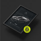 Chevrolet Camaro Nascar 2021 framed poster print, digital download