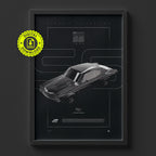 Chevrolet Chevelle SS 1970 poster framed on a wall, digital download