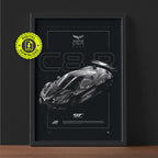 Chevrolet Corvette C8.R GT3 2023 framed poster print wall display