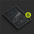 Lamborghini Huracan GT3 Evo2 2023 framed poster print in a styled interior