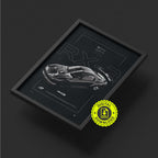 Mazda RX-7 FD 1992 framed poster print, digital download