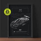 Mclaren 720S GT3 2019 framed poster print wall display