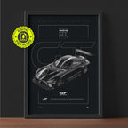 Mercedes-Benz AMG GT GT3 2020 framed poster print wall display