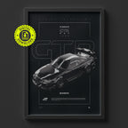 Nissan GTR R34 D1 1999 poster framed on a wall, digital download