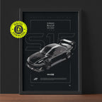 Nissan Silvia S15 1999 framed poster print wall display