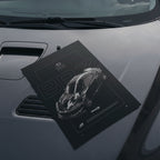 Subaru BRZ FD 2013 poster resting on a car hood