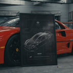 Toyota Camry Nascar 2021 framed poster in an industrial warehouse space