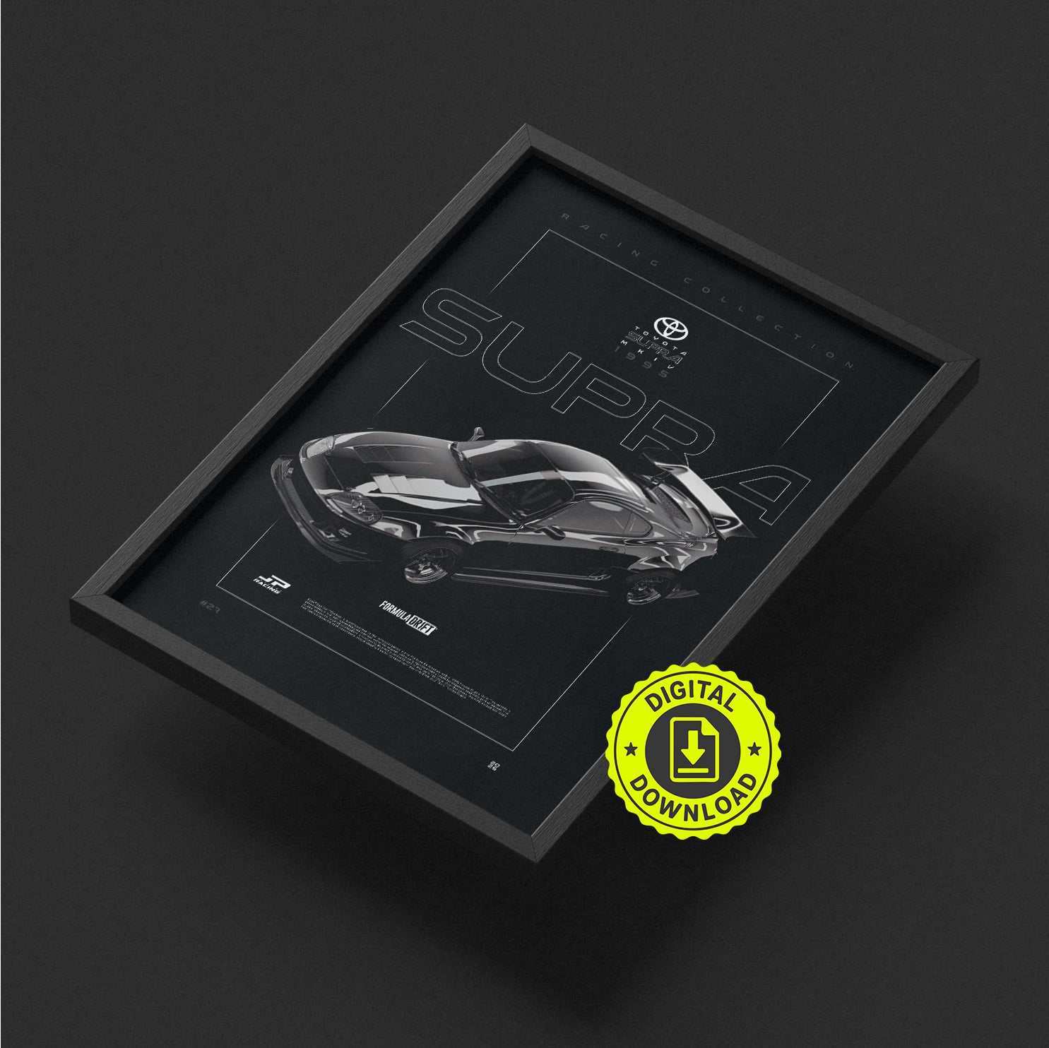 Toyota Supra MKIV FD 1995 framed poster print, digital download