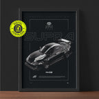 Toyota Supra MKIV FD 1995 framed poster print wall display