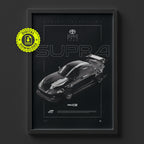 Toyota Supra MKIV FD 1995 poster framed on a wall, digital download